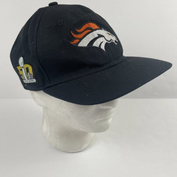 Nike Denver Broncos Super Bowl 50 Hat Strapback Poly Canvas Embroidered - Picture 1 of 11